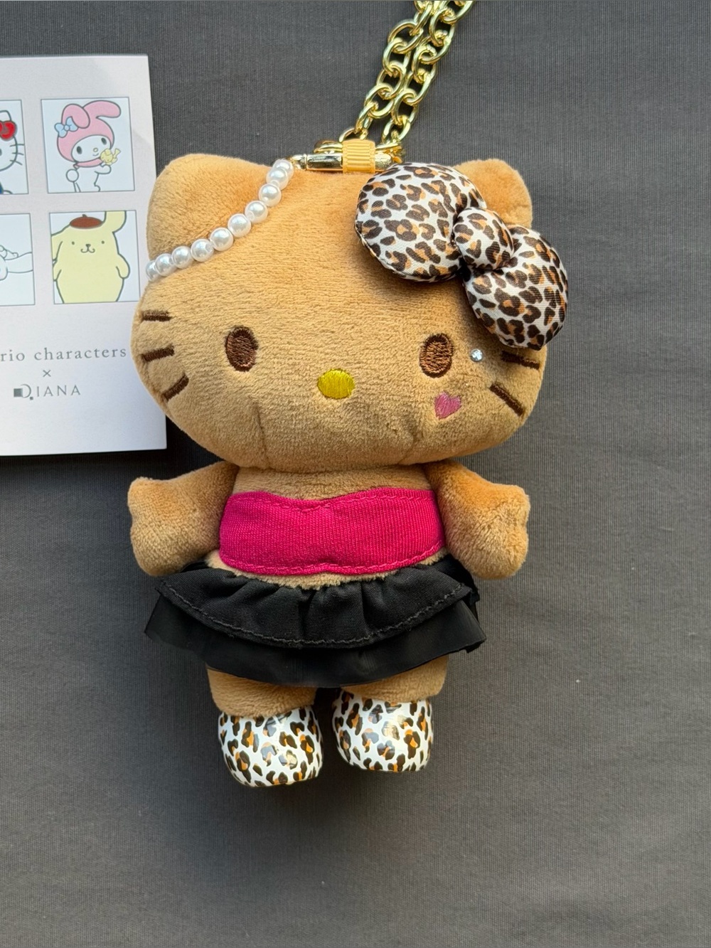 Sanrio X Diana Tanned skin Hello Kitty with high heels plush/keychain